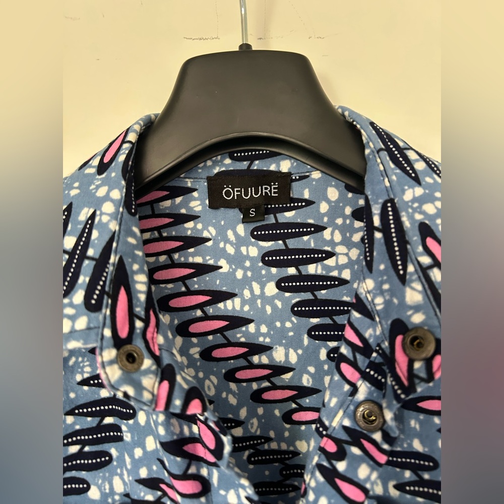 OFUURE “Ime” blue African print jumpsuit - size Small - Picture 2 of 5